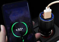 Circle LED Light โทรศัพท์มือถือ 18W QC 3.0 Car Charger