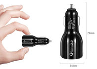 พอร์ต USB คู่สำหรับรถยนต์ 36W 6A QC 3.0 Car Charger